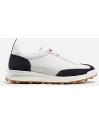 Thom Browne - Suede And Mesh Trainers - Lyst