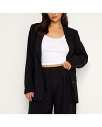 GOOD AMERICAN - Suiting Woven Oversized Blazer - Lyst