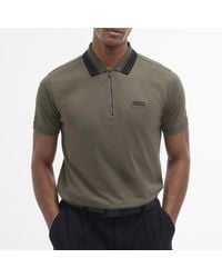 Barbour - Orton Tipped Cotton-Jersey Polo Shirt - Lyst