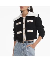 Self-Portrait - Alpaca-Blend Knit Cardigan - Lyst