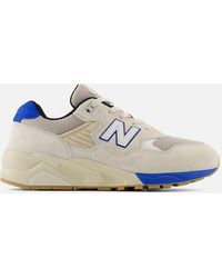 New Balance - 580 Suede And Mesh Trainers - Lyst