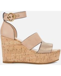 coach gold wedge sandals