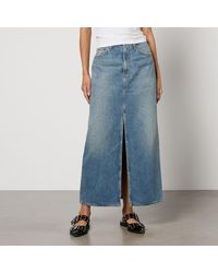 Agolde - Leif Denim Maxi Skirt - Lyst