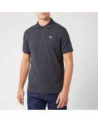 barbour tartan pique polo