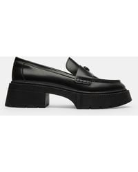 COACH - Leah Leather Platform Loafers - Lyst