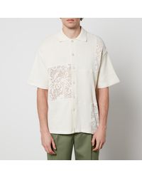 Drole de Monsieur - La Chemise Patchwork Crocheted Cotton Shirt - Lyst