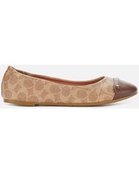 coach nude flats