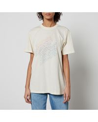 Isabel Marant - Zoeline Logo-Print Cotton-Jersey T-Shirt - Lyst