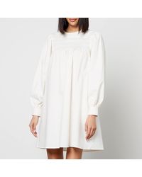 Résumé - Retha Smocked Cotton-Blend Mini Dress - Lyst