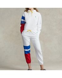Polo Ralph Lauren Graphic-stripe Joggers - White