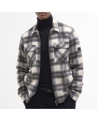 Barbour - Clayton Brushed Fleece Overshirt - Lyst