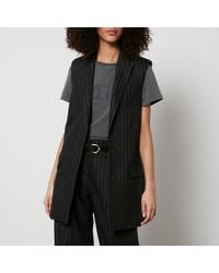 Golden Goose - Journey Pinstriped Wool-Blend Blazer - Lyst