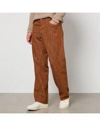sunflower - Twist Denim Wide-Leg Trousers - Lyst