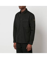 Belstaff - Scale Garment-Dyed Cotton-Twill Shirt - Lyst