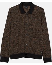 PS by Paul Smith - Jacquard-Knit Cardigan - Lyst