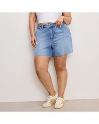 GOOD AMERICAN - Good 90S Denim Long Shorts - Lyst