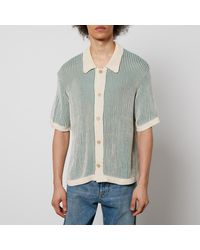 Corridor NYC - Plated Open-Knit Cotton Shirt - Lyst