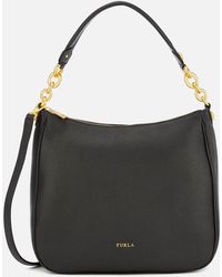 Furla Cometa Medium Hobo Bag - Black