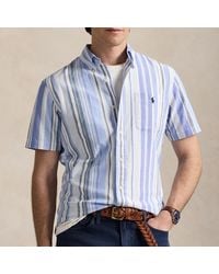 Polo Ralph Lauren - Custom Fit Fun Stripe Short Sleeved Cotton Shirt - Lyst