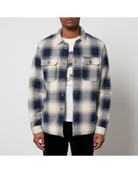 Polo Ralph Lauren - Hi-Pile Checked Cotton-Jersey Shirt Jacket - Lyst