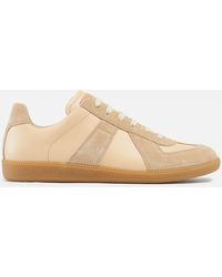 Maison Margiela - Replica Suede And Leather Trainers - Lyst