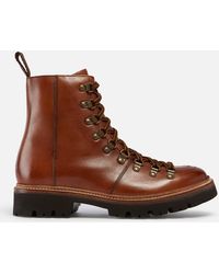 Grenson - Nanette Hand Painted Leather Hiking Style Boots - Lyst