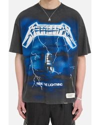REPRESENT x Metallica - Ride The Lightning Cotton-Blend T-Shirt - Lyst