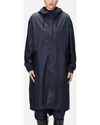 Rains - Coated-Shell Fishtail Parka - Lyst
