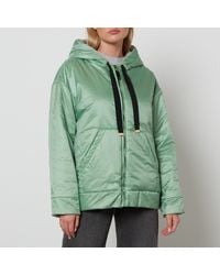 Max Mara The Cube - Greenbox Hooded Quilted Shell Jacket - Lyst