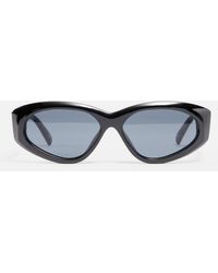 Le Specs - Under Wraps Acetate Oval-frame Sunglasses - Lyst