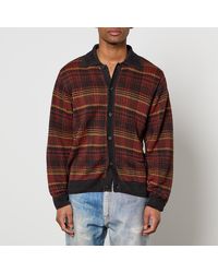 Our Legacy - Evening Checked Intarsia-Knit Polo Jumper - Lyst