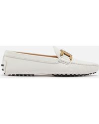 Tod's - Kate Gommino Embellished Leather Loafers - Lyst