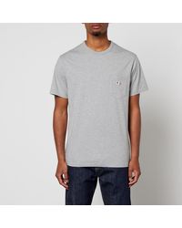 Maison Kitsuné - Tricolor Fox Patch Pocket T-Shirt - Lyst