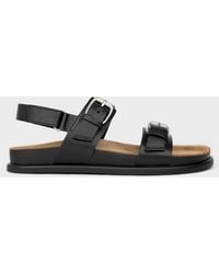 Vagabond Shoemakers - Vagabond Effie Leather Flat Sandals - Lyst