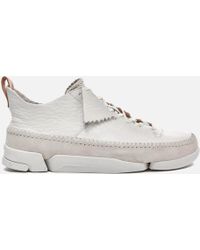 clarks mens white shoes