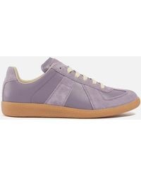 Maison Margiela - Suede And Leather Replica Trainers - Lyst