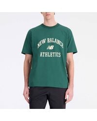 New Balance - Athletics Varsity Graphic Cotton-Jersey T-Shirt - Lyst