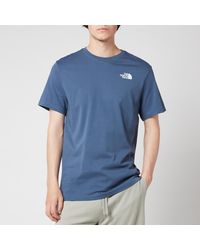 north face t shirt blue