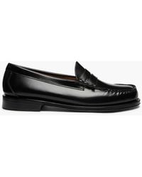 G.H. Bass & Co. - . Larson Leather Moc Penny Loafers - Lyst