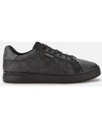 black coach sneakers