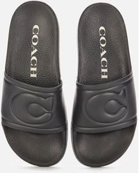 COACH Ula Rubber Slide Sandals - Black