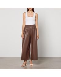 Weekend by Maxmara - Gennaro Faux Leather Trousers - Lyst