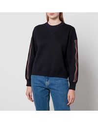 PS by Paul Smith - Embroidered Cotton-Jersey Sweatshirt - Lyst