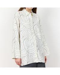 Levete Room - Leveté Room Kora Printed Crepe Shirt - Lyst