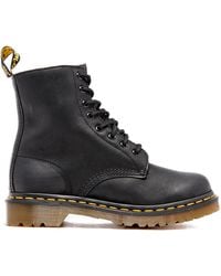 Dr. Martens - 1460 Serena Leather/Fur Lined 8-Eye Boots - Lyst