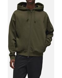 Y-3 - Tonal Logo Cotton-Blend Terry Zipped Hoodie - Lyst