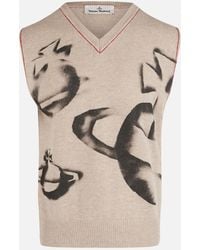 Vivienne Westwood - Orbit Wool-Blend Sweater Vest - Lyst