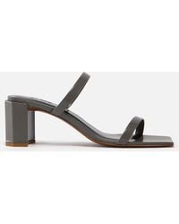 BY FAR - Tanya Leather Heeled Sandals - Lyst
