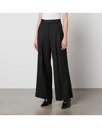 By Malene Birger - Cymbaria Crepe Wide-Leg Trousers - Lyst