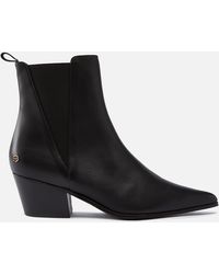 Anine Bing - Sky Leather Heeled Boots - Lyst